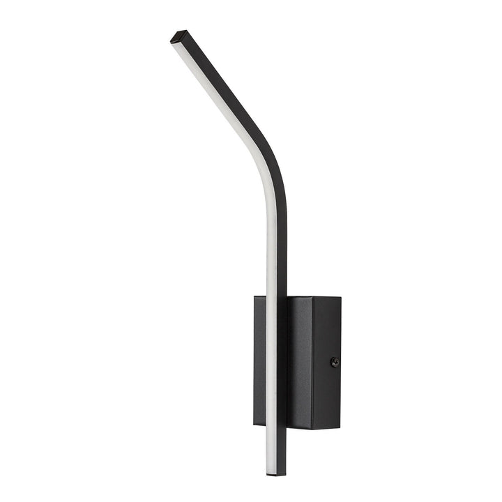 Tilmann beltéri falilámpa, fekete, 10 W-os LED, 550 lm, 4000 K, magasság: 36 cm, IP44, érintésvezérelt, 75088