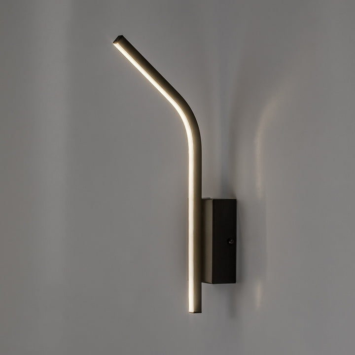 Tilmann beltéri falilámpa, fekete, 10 W-os LED, 550 lm, 4000 K, magasság: 36 cm, IP44, érintésvezérelt, 75088