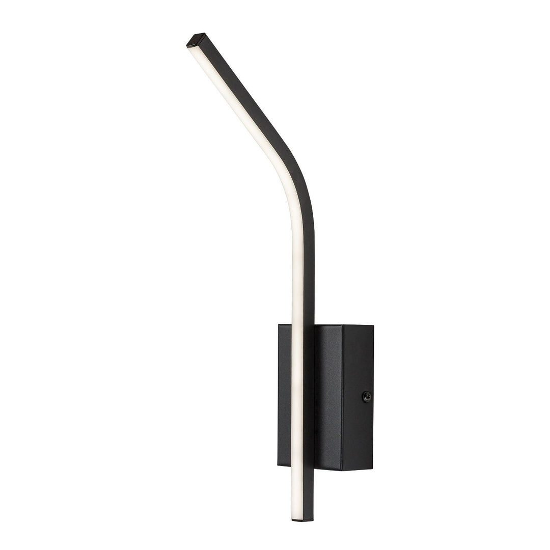Tilmann beltéri falilámpa, fekete, 10 W-os LED, 550 lm, 4000 K, magasság: 36 cm, IP44, érintésvezérelt, 75088