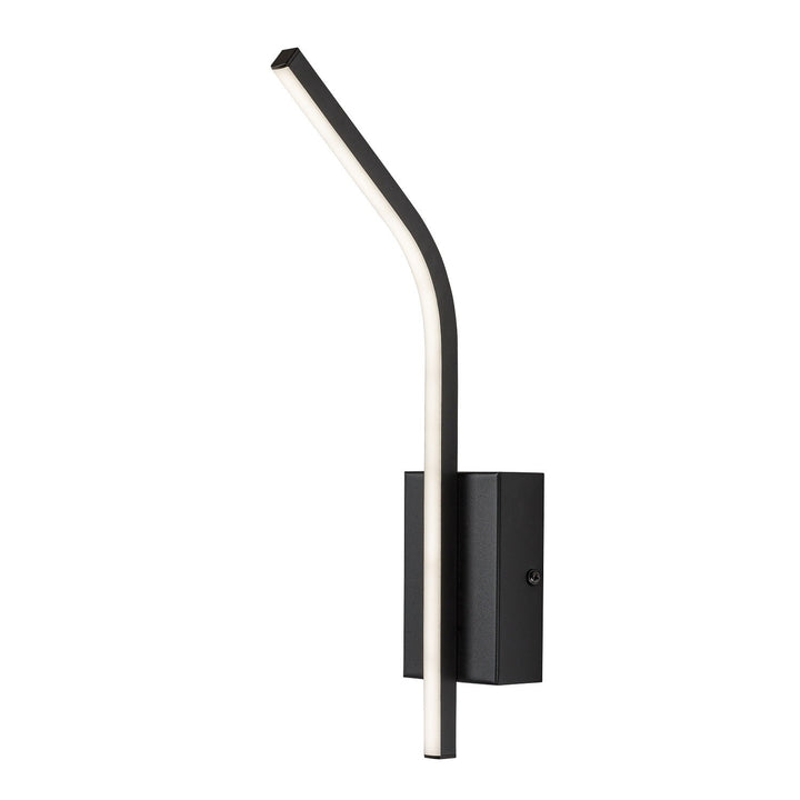 Tilmann beltéri falilámpa, fekete, 10 W-os LED, 550 lm, 4000 K, magasság: 36 cm, IP44, érintésvezérelt, 75088