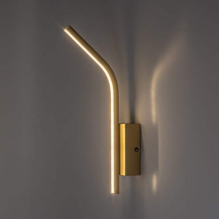 Tilmann beltéri falilámpa, arany színű, 10 W-os LED, 550 lm, 4000 K, magasság: 36 cm, IP44, érintésvezérelt, 75089