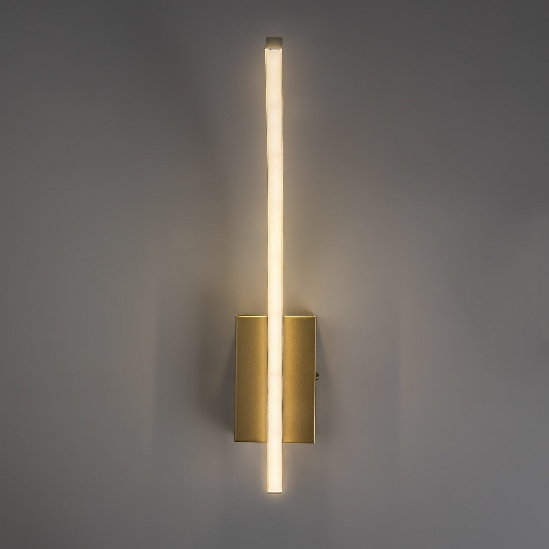 Tilmann beltéri falilámpa, arany színű, 10 W-os LED, 550 lm, 4000 K, magasság: 36 cm, IP44, érintésvezérelt, 75089
