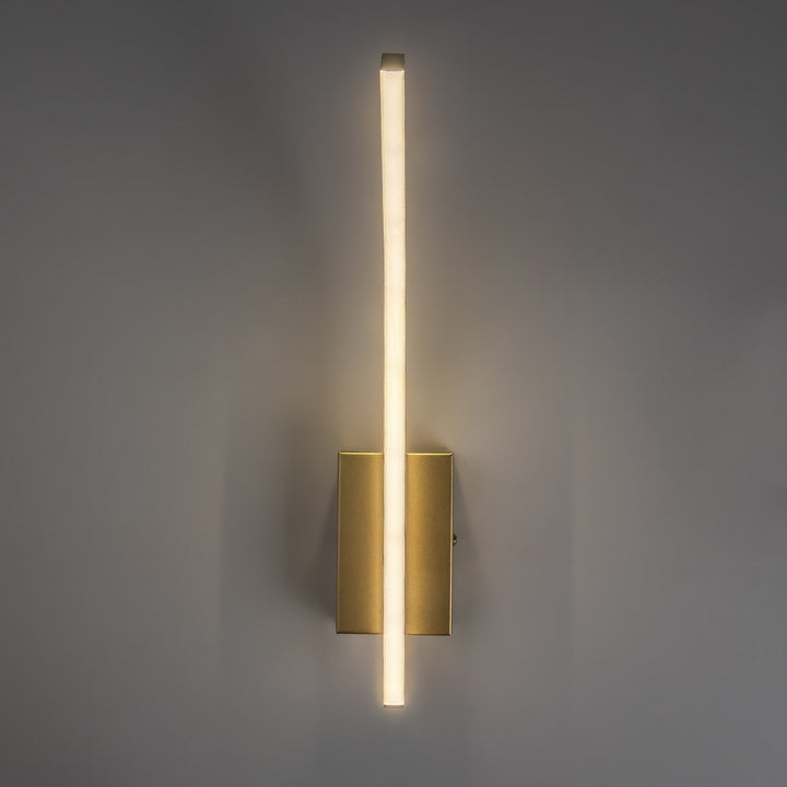 Tilmann beltéri falilámpa, arany színű, 10 W-os LED, 550 lm, 4000 K, magasság: 36 cm, IP44, érintésvezérelt, 75089