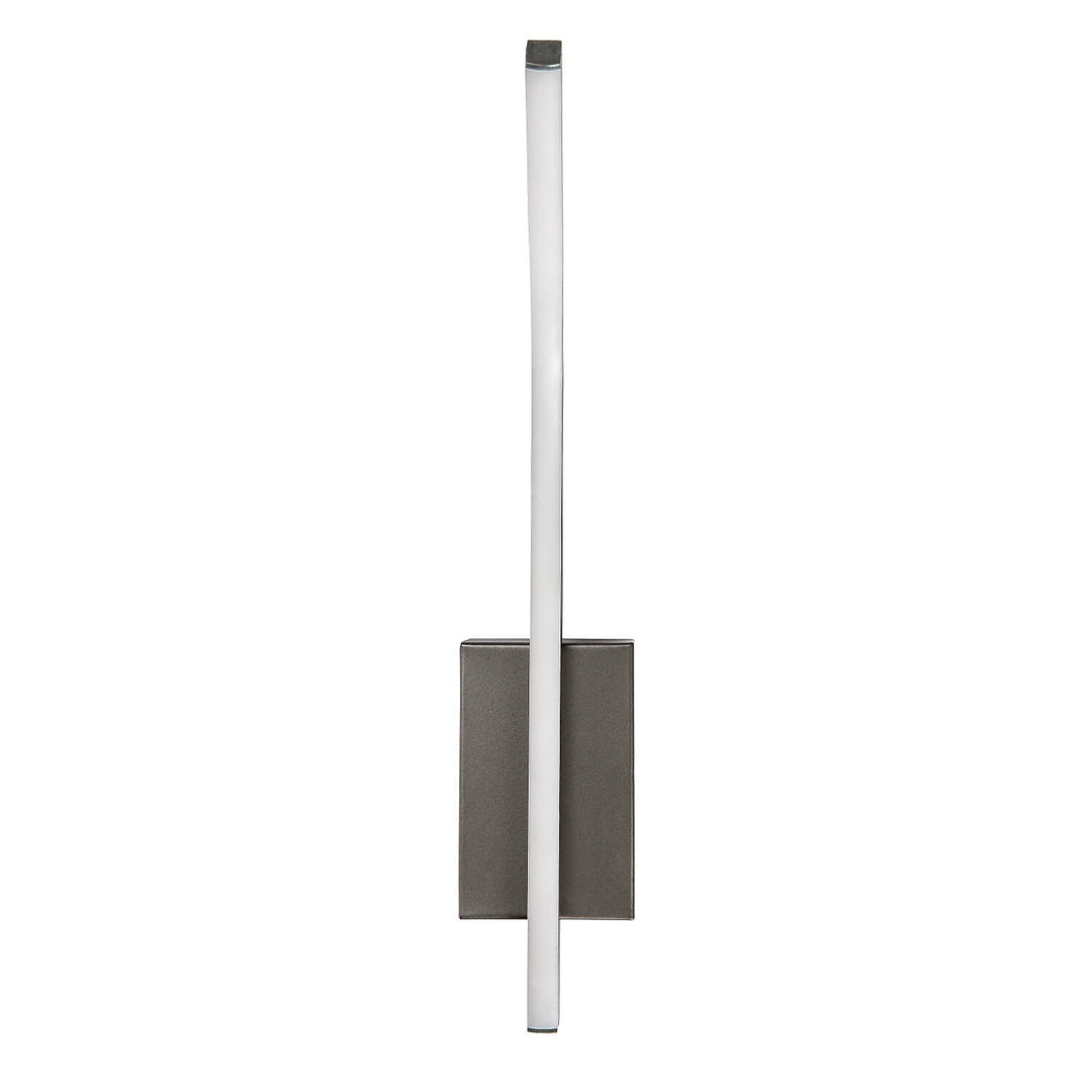 Tilmann beltéri falilámpa, gunmetal, 10 W-os LED, 550 lm, 4000 K, magasság: 36 cm, IP44, érintésvezérelt, 75 000