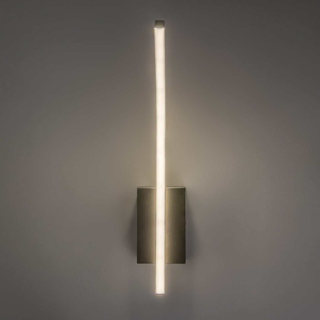 Tilmann beltéri falilámpa, gunmetal, 10 W-os LED, 550 lm, 4000 K, magasság: 36 cm, IP44, érintésvezérelt, 75 000