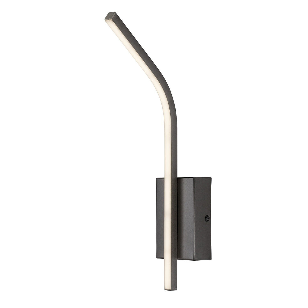 Tilmann beltéri falilámpa, gunmetal, 10 W-os LED, 550 lm, 4000 K, magasság: 36 cm, IP44, érintésvezérelt, 75 000