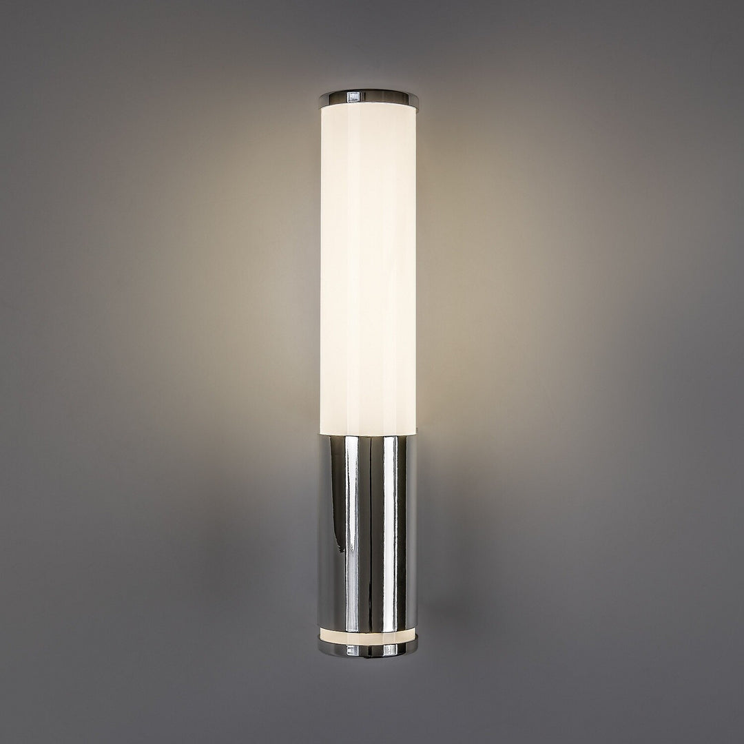 Tenero beltéri falilámpa, LED 6 W, 4000 K, 600 lm, magasság 29 cm, króm, IP44, 75100