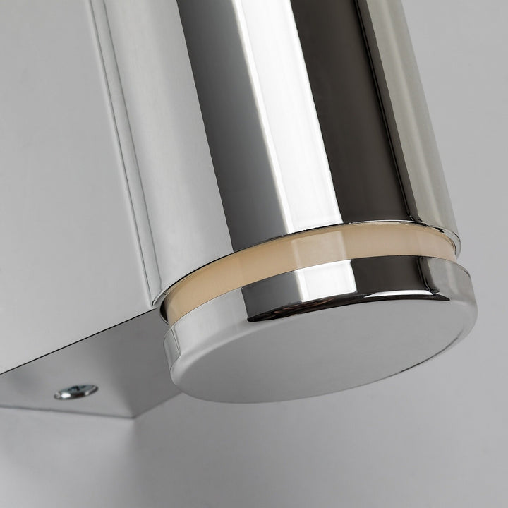 Tenero beltéri falilámpa, LED 6 W, 4000 K, 600 lm, magasság 29 cm, króm, IP44, 75100