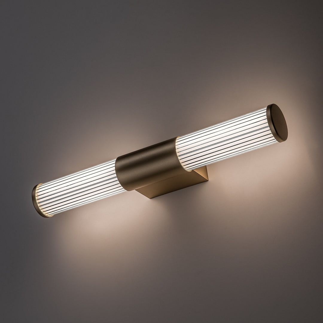 Fürdőszobai falilámpa, Calyn, LED 8 W, 4000 K, 620 lm, hosszúság 40 cm, arany színű, IP44, 75104