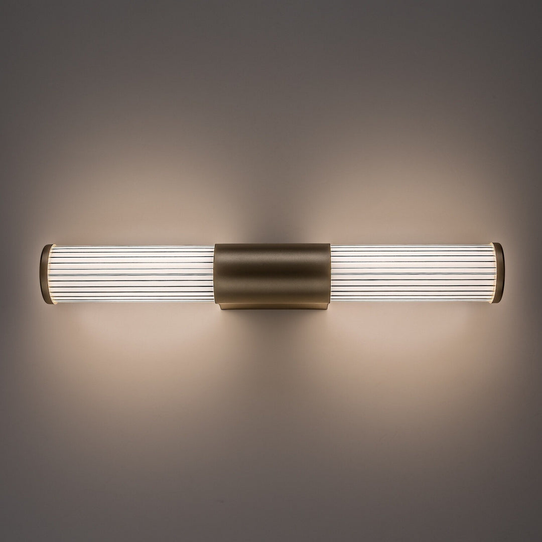 Fürdőszobai falilámpa, Calyn, LED 8 W, 4000 K, 620 lm, hosszúság 40 cm, arany színű, IP44, 75104
