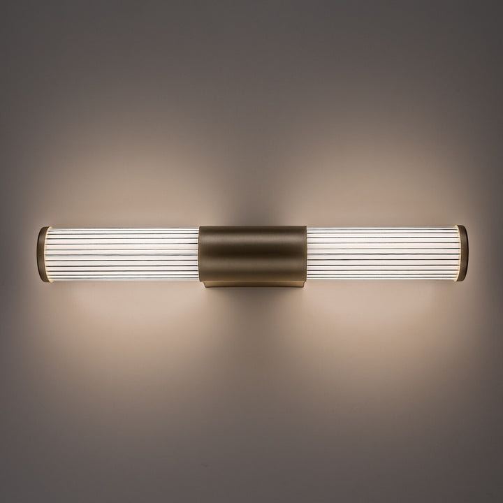 Fürdőszobai falilámpa, Calyn, LED 8 W, 4000 K, 620 lm, hosszúság 40 cm, arany színű, IP44, 75104