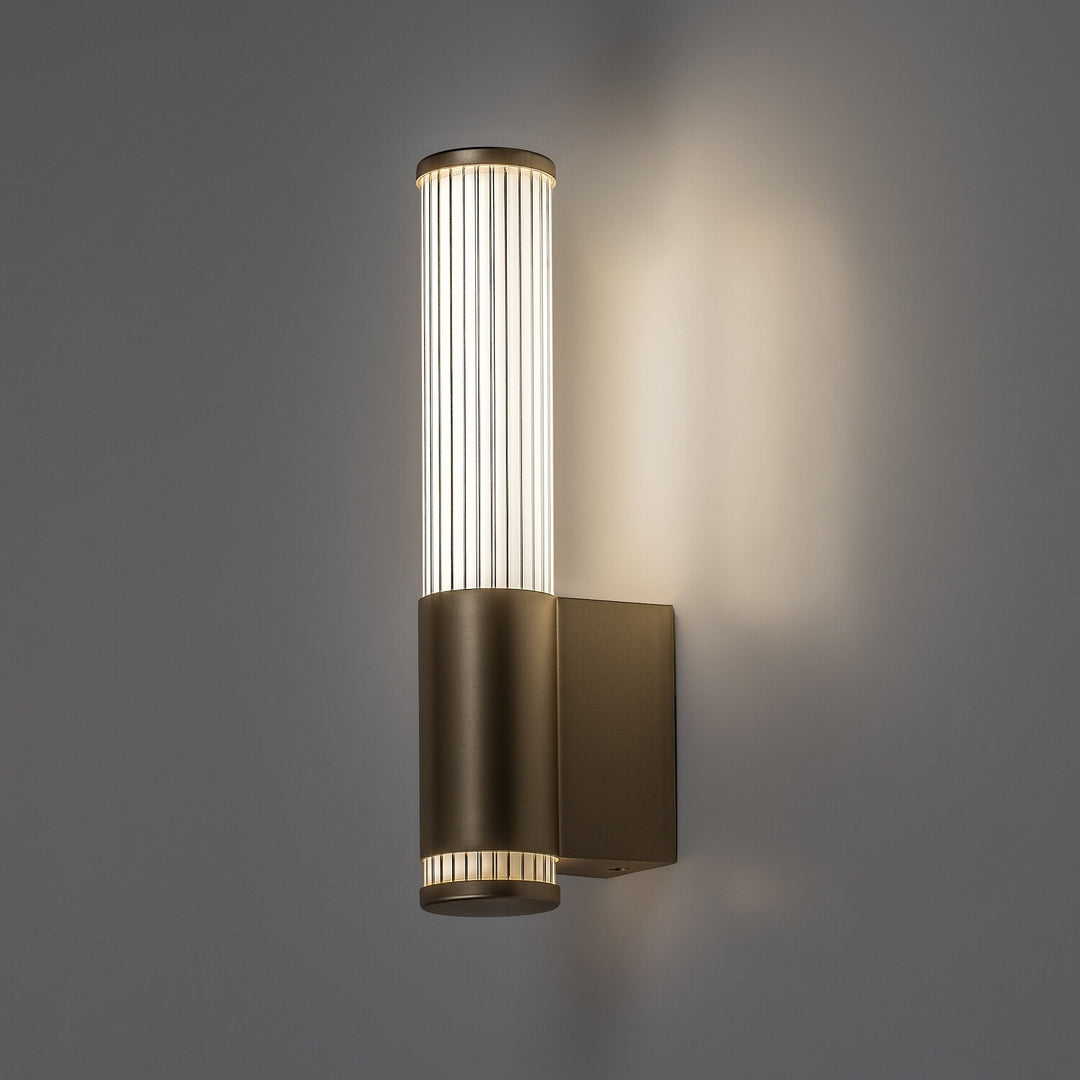 Fürdőszobai falilámpa, Calyn, LED 6 W, 4000 K, 530 lm, magasság 29 cm, arany színű, IP44, 75106