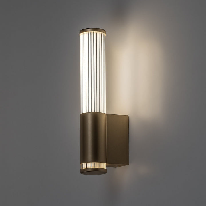 Fürdőszobai falilámpa, Calyn, LED 6 W, 4000 K, 530 lm, magasság 29 cm, arany színű, IP44, 75106