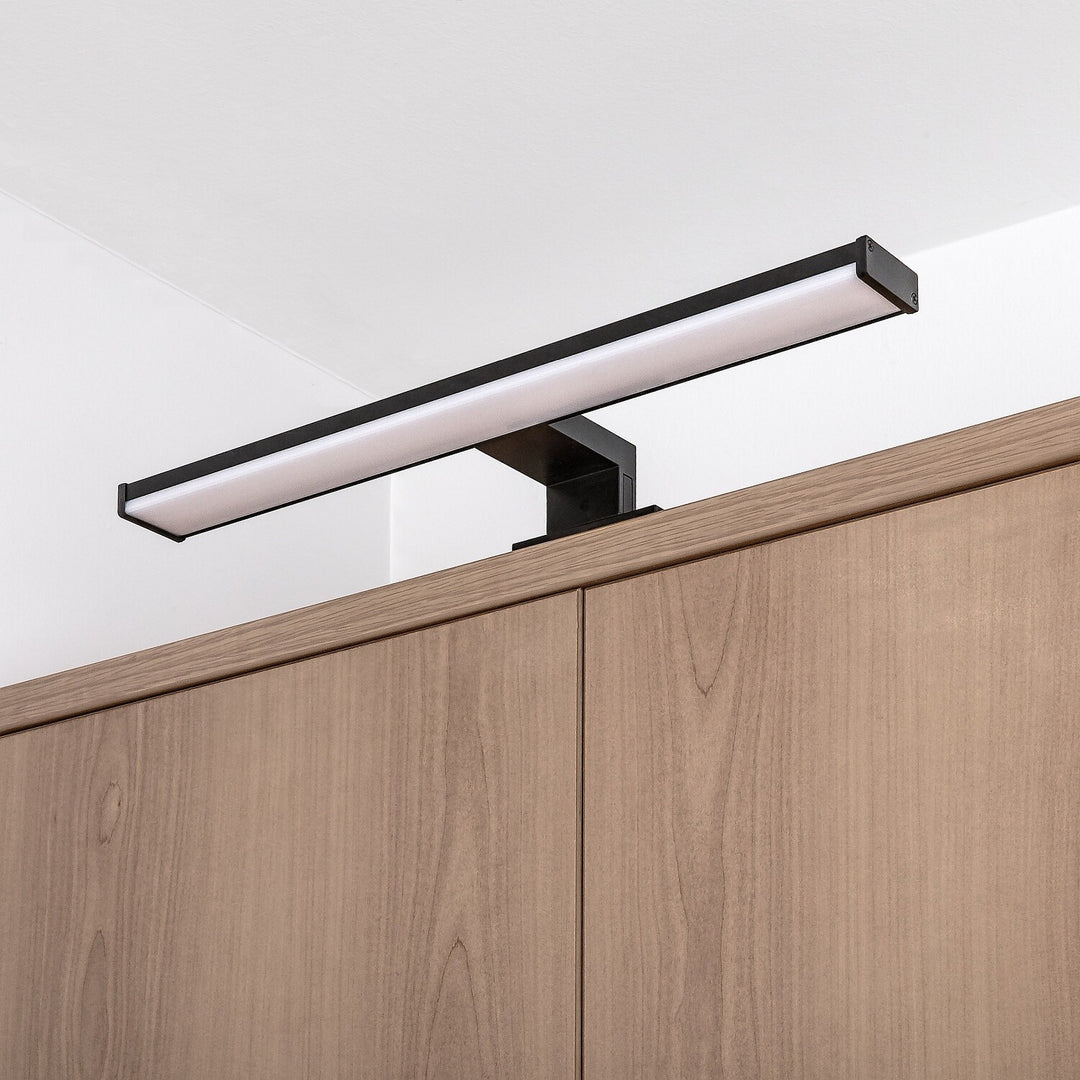 Fürdőszobai falilámpa, Seyra, LED 8 W, 4000 K, 650 lm, hossz: 40 cm, fekete, IP44, 75112