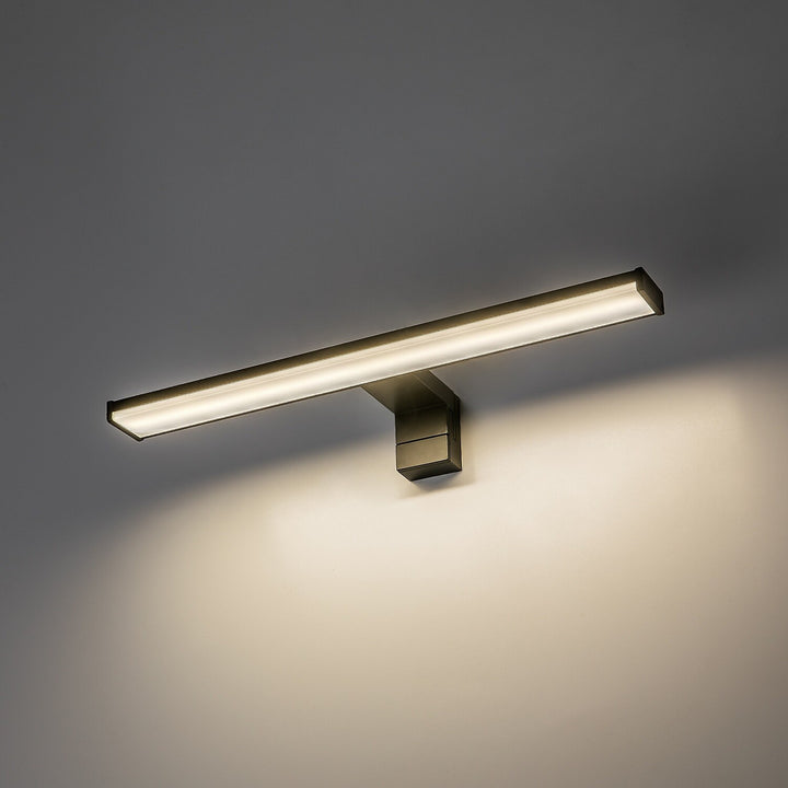Fürdőszobai falilámpa, Seyra, LED 8 W, 4000 K, 650 lm, hossz: 40 cm, fekete, IP44, 75112