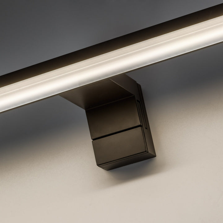 Fürdőszobai falilámpa, Seyra, LED 12 W, 4000 K, 910 lm, hossz: 60 cm, fekete, IP44, 75113