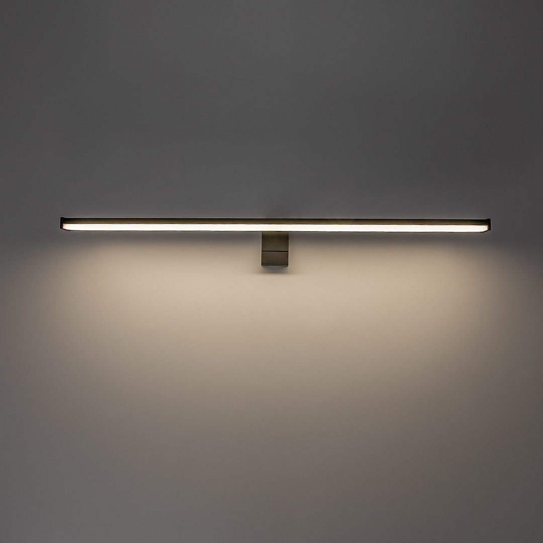 Fürdőszobai falilámpa, Seyra, LED 12 W, 4000 K, 910 lm, hossz: 60 cm, fekete, IP44, 75113