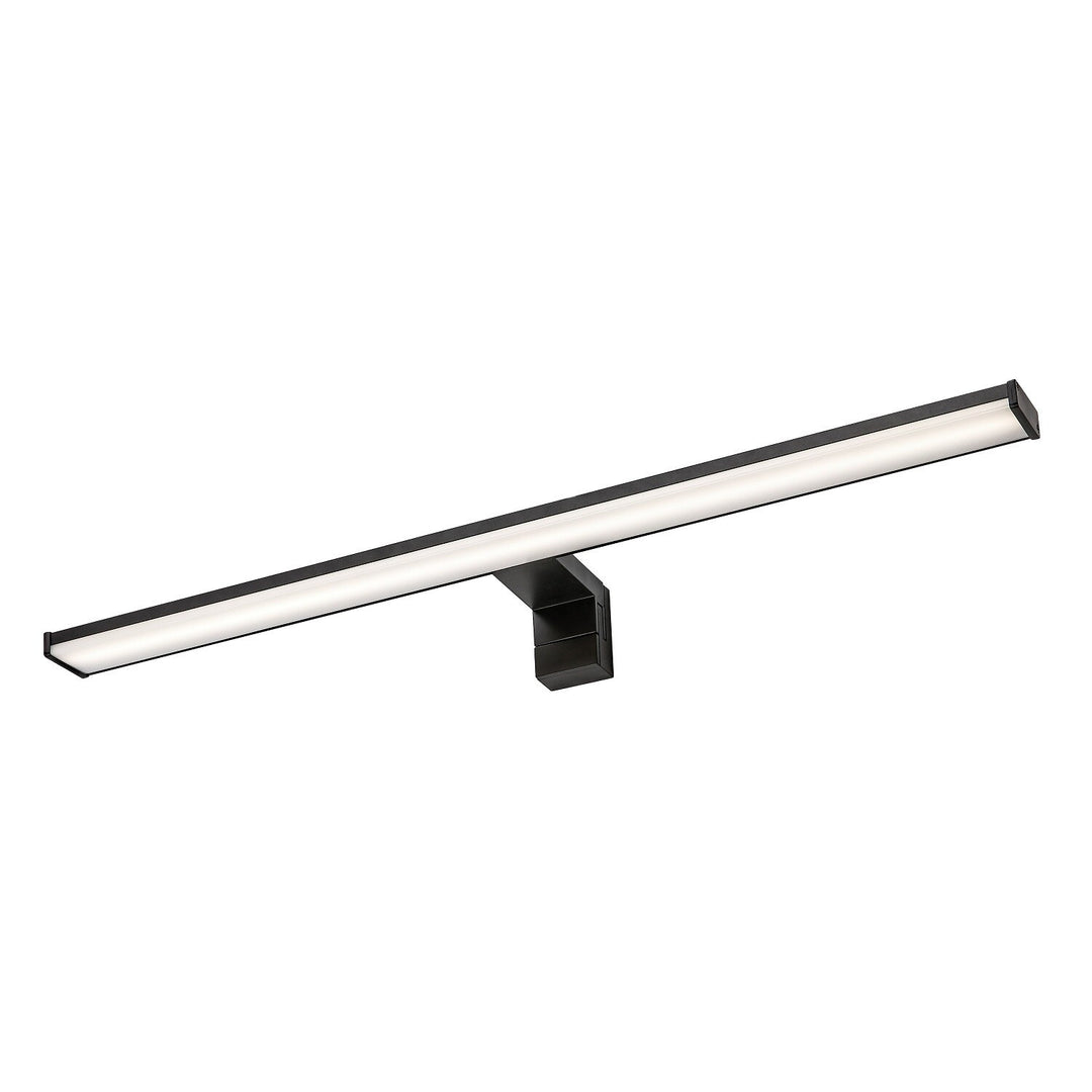 Fürdőszobai falilámpa, Seyra, LED 12 W, 4000 K, 910 lm, hossz: 60 cm, fekete, IP44, 75113