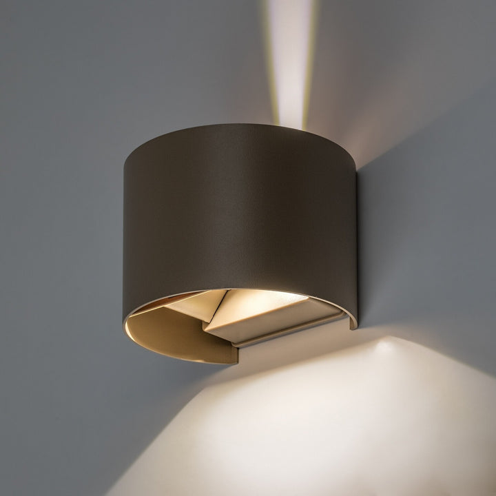 Külső falilámpa, Virna, 5 W-os LED, 420 lm, színhőmérséklet: 2700, 4000, 6500 K, IP54, szürke-bézs, 77217