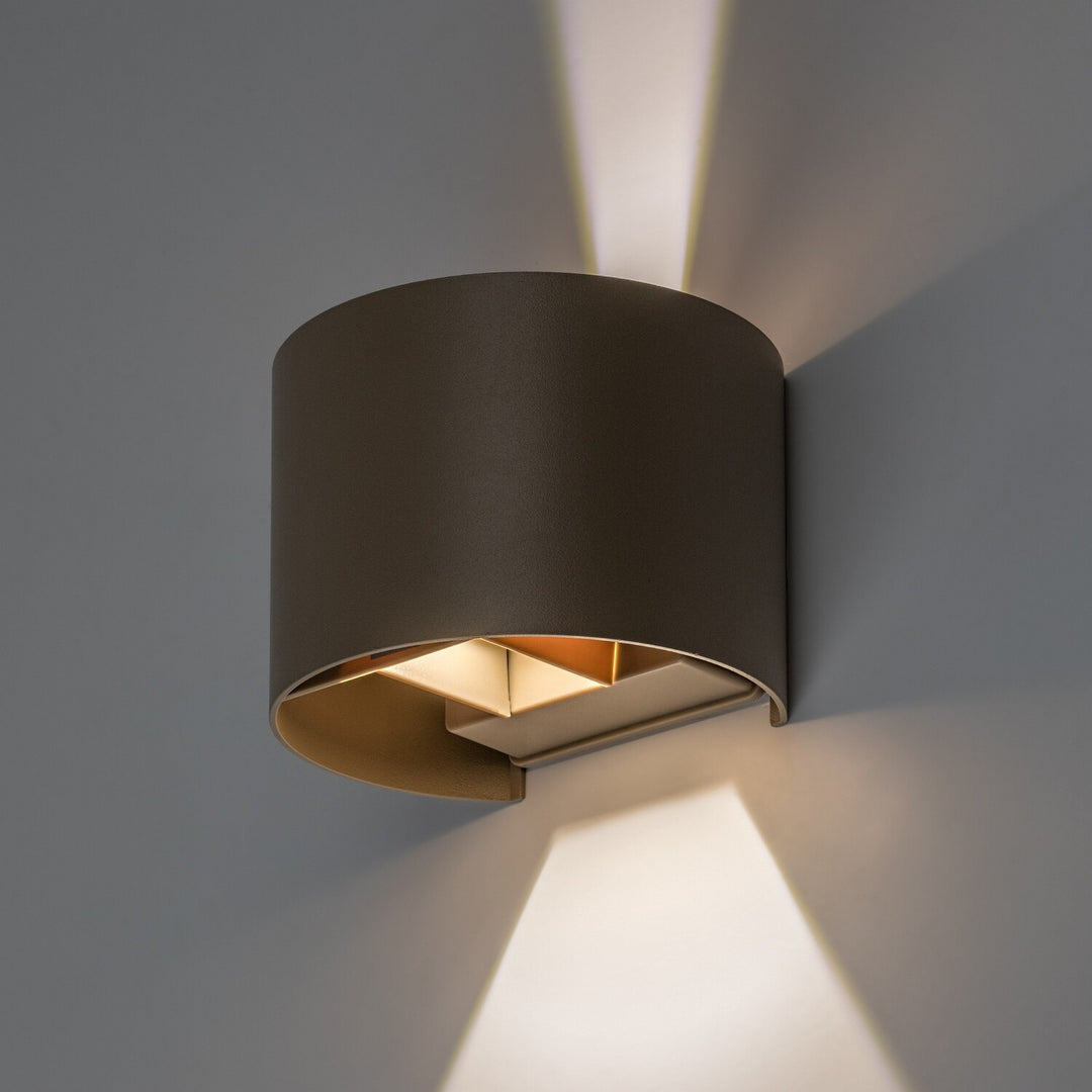 Külső falilámpa, Virna, 5 W-os LED, 420 lm, színhőmérséklet: 2700, 4000, 6500 K, IP54, szürke-bézs, 77217
