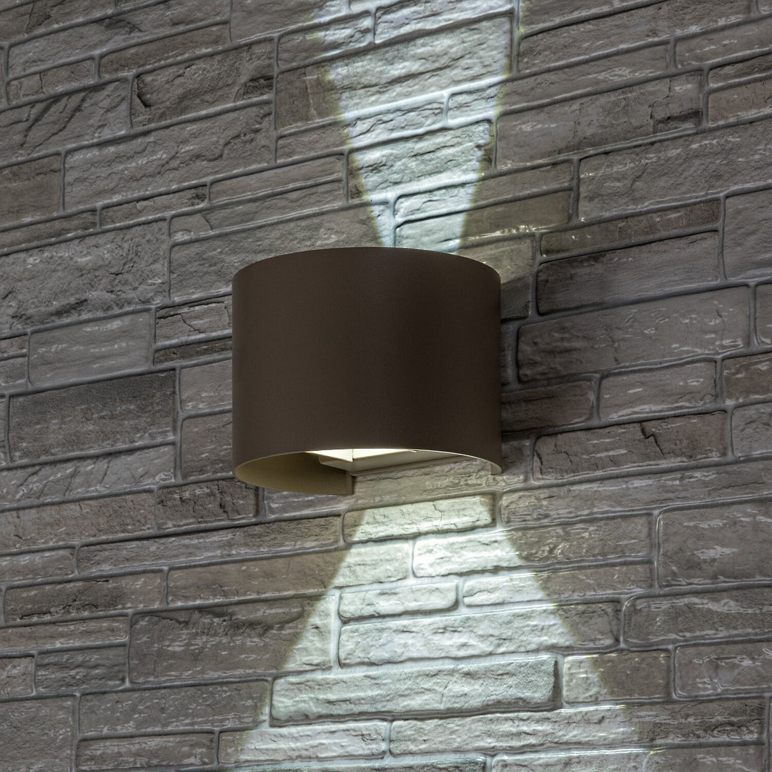 Külső falilámpa, Virna, 5 W-os LED, 420 lm, színhőmérséklet: 2700, 4000, 6500 K, IP54, szürke-bézs, 77217