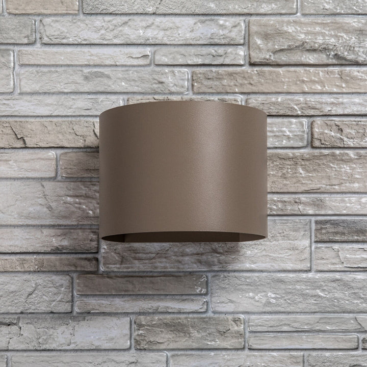 Külső falilámpa, Virna, 5 W-os LED, 420 lm, színhőmérséklet: 2700, 4000, 6500 K, IP54, szürke-bézs, 77217