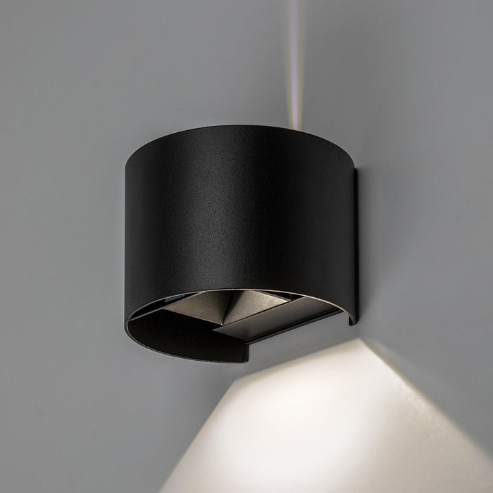 Külső falilámpa, Virna, 5 W-os LED, 420 lm, színhőmérséklet: 2700, 4000, 6500 K, IP54, fekete, 77218