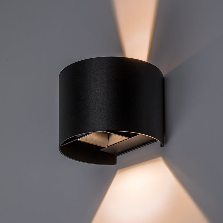 Külső falilámpa, Virna, 5 W-os LED, 420 lm, színhőmérséklet: 2700, 4000, 6500 K, IP54, fekete, 77218