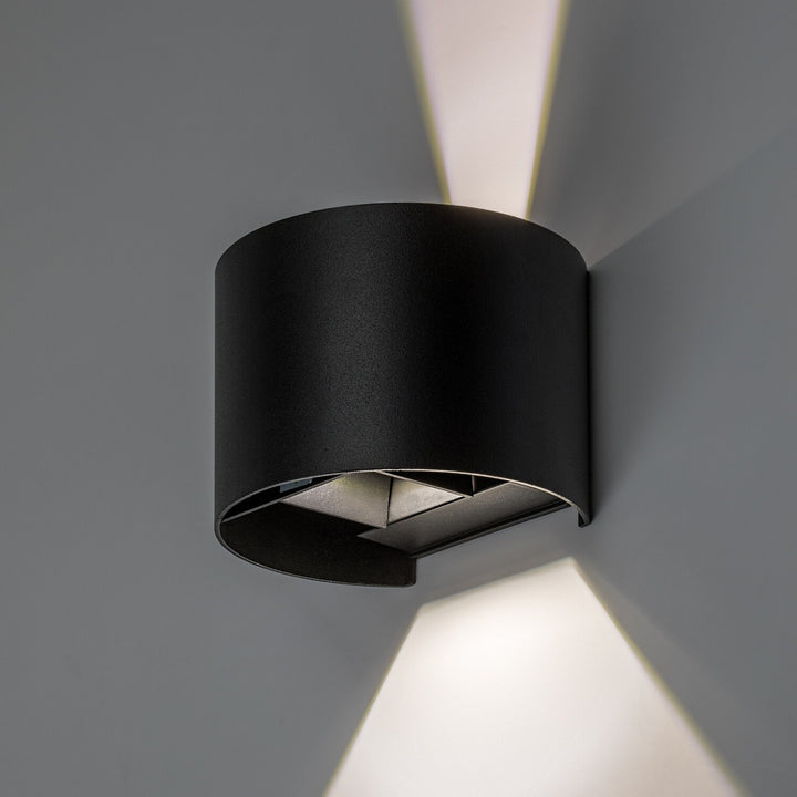 Külső falilámpa, Virna, 5 W-os LED, 420 lm, színhőmérséklet: 2700, 4000, 6500 K, IP54, fekete, 77218