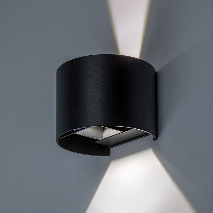 Külső falilámpa, Virna, 5 W-os LED, 420 lm, színhőmérséklet: 2700, 4000, 6500 K, IP54, fekete, 77218