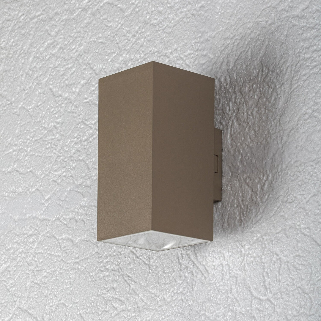 Külső falilámpa, Urfa, LED 18 W, 1800 lm, színhőmérséklet 2700, 4000, 6500 K, magasság 16 cm, IP65, szürke-bézs, 77215