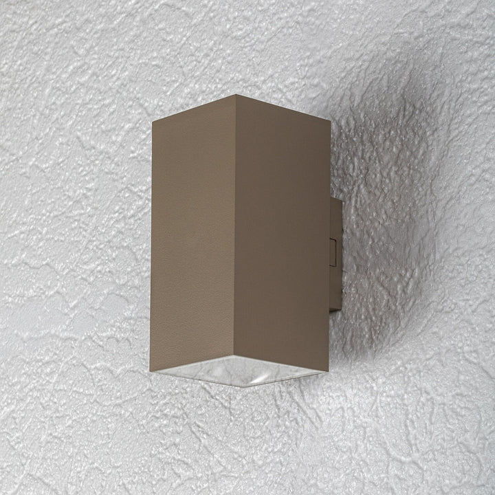 Külső falilámpa, Urfa, LED 18 W, 1800 lm, színhőmérséklet 2700, 4000, 6500 K, magasság 16 cm, IP65, szürke-bézs, 77215