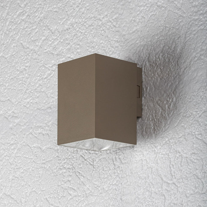 Külső falilámpa, Urfa, LED 9 W, 900 lm, színhőmérséklet 2700, 4000, 6500 K, magasság 11,5 cm, IP65, szürke-bézs, 77216