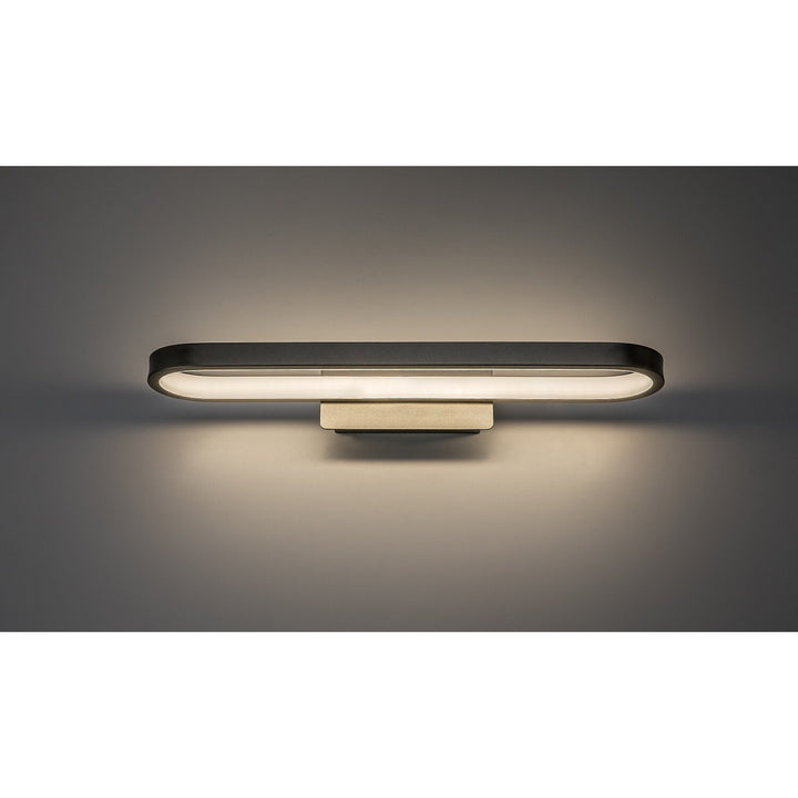 Fürdőszobai falilámpa, Odran, LED 15 W, 1200 lm, 4000 K, hossz: 40 cm, gunmetal, IP44, 75114