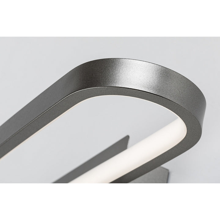 Fürdőszobai falilámpa, Odran, LED 15 W, 1200 lm, 4000 K, hossz: 40 cm, gunmetal, IP44, 75114