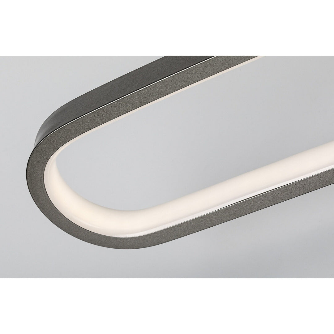 Fürdőszobai falilámpa, Odran, LED 18 W, 1350 lm, 4000 K, hossz: 60 cm, gunmetal, IP44, 75115