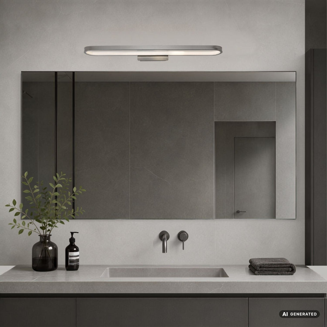 Fürdőszobai falilámpa, Odran, LED 18 W, 1350 lm, 4000 K, hossz: 60 cm, gunmetal, IP44, 75115