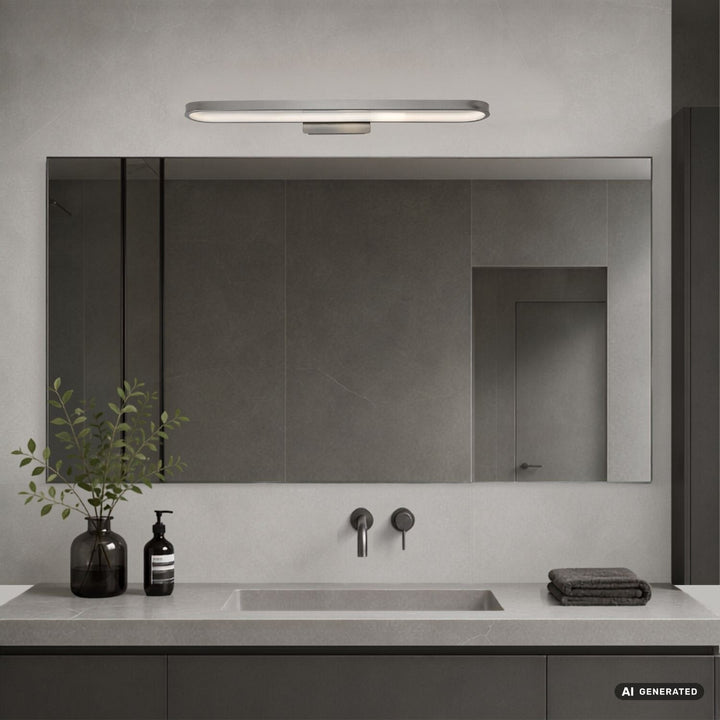 Fürdőszobai falilámpa, Odran, LED 18 W, 1350 lm, 4000 K, hossz: 60 cm, gunmetal, IP44, 75115