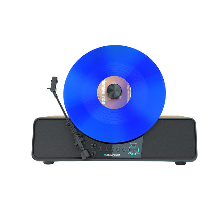 Blaupunkt automatikus lemezjátszó, függőleges kivitel, BT, USB, Audio-Technica hangszedővel, 7" és 12" lemezek lejátszására alkalmas, Varsovia VT200BT