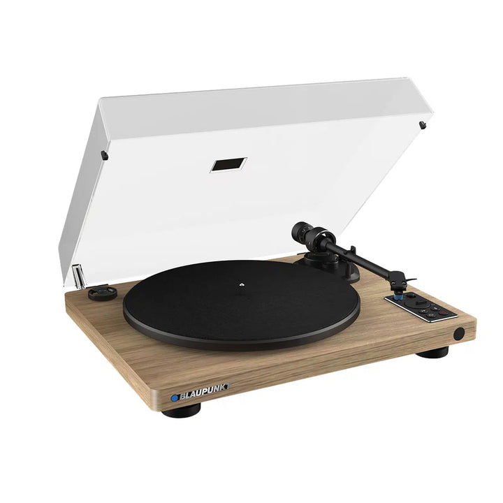 Blaupunkt automatikus lemezjátszó, BT, USB, Audio-Technica hangszedővel, 7" és 12" lemezek lejátszására alkalmas, Varsovia AT100BT