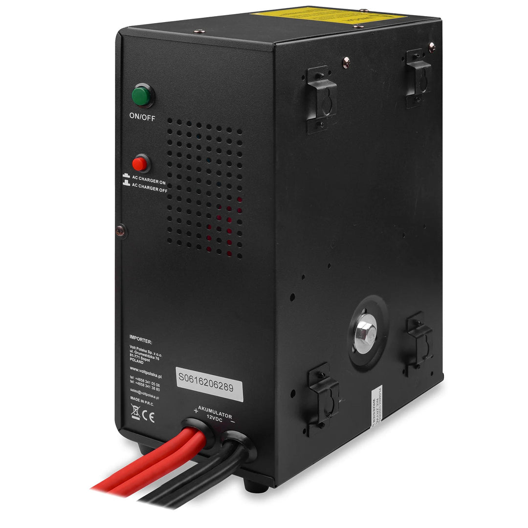 Sinus Pro 1000 W vészáramellátó, 12/230 V, állandó teljesítmény 700 W, teljes teljesítmény 1000 VA, 3SP100012W