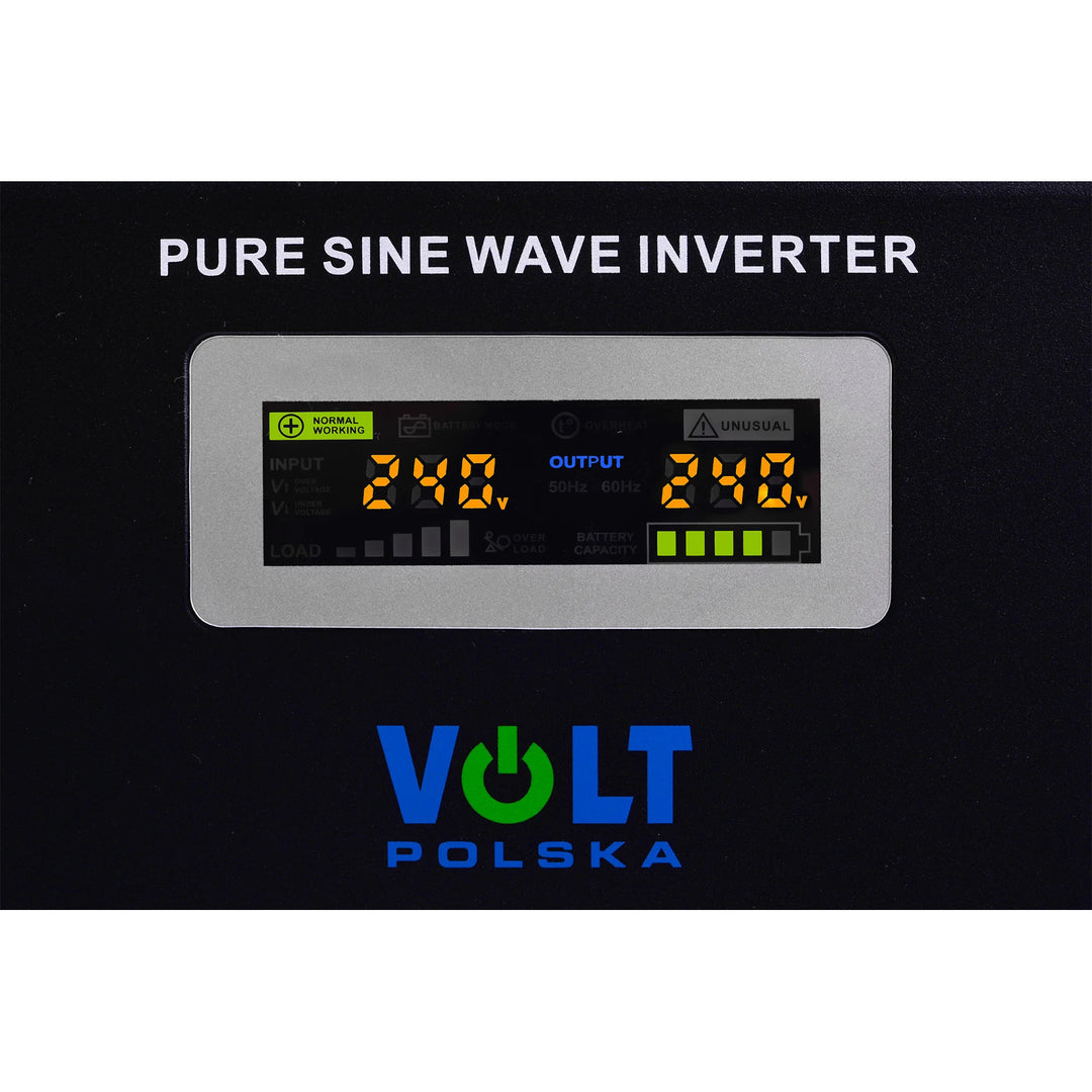 Sinus Pro 1000 W vészáramellátó, 12/230 V, állandó teljesítmény 700 W, teljes teljesítmény 1000 VA, 3SP100012W