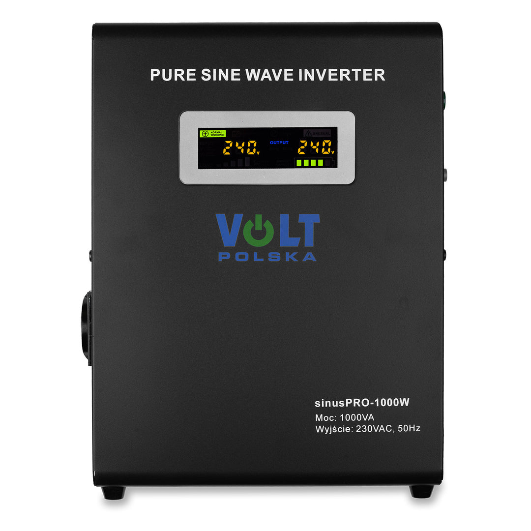 Sinus Pro 1000 W vészáramellátó, 12/230 V, állandó teljesítmény 700 W, teljes teljesítmény 1000 VA, 3SP100012W