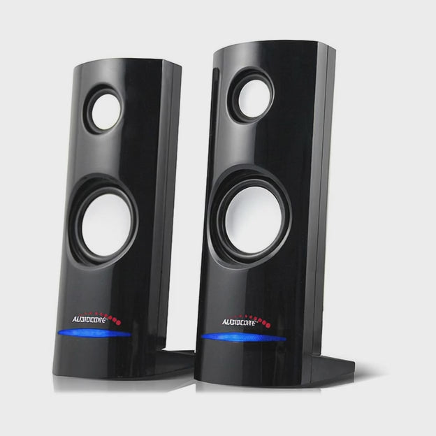 Számítógépes hangszórók 8W USB tápegység Fekete Audiocore AC860
