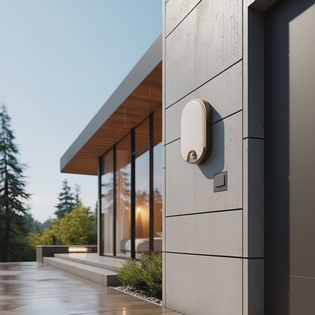 Infravörös mozgásérzékelő LED lámpa MCE340 GR 1100lm 15W IP54 Maclean Energy szín szürke, szín természetes fehér (4000K)